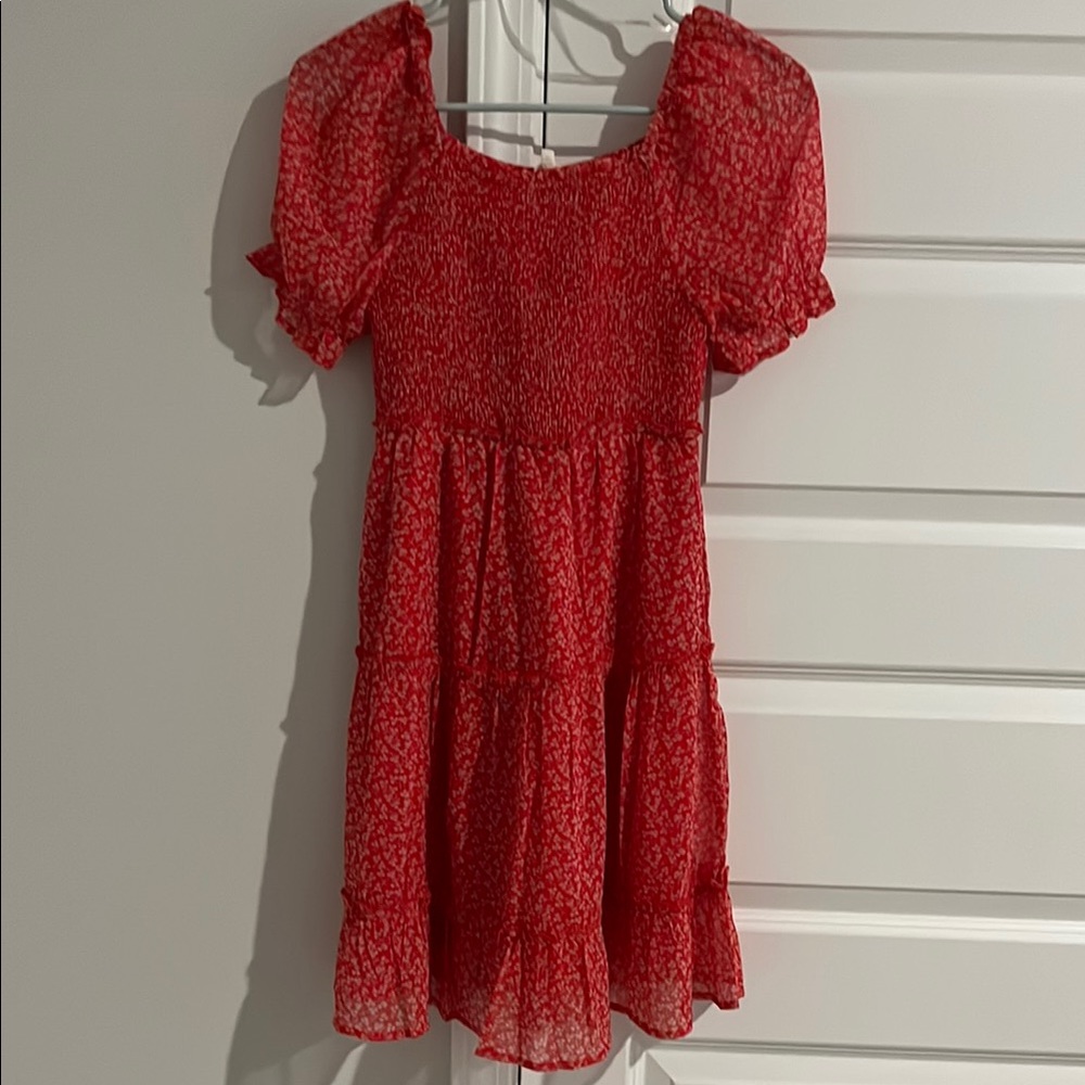 Hayden Girls Red Floral Dress